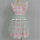 boutique embroidery pink check baby girl dress